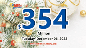 Mega Millions 的奖池正在等待它的拥有者，目前金额达到 3.54 亿美元。